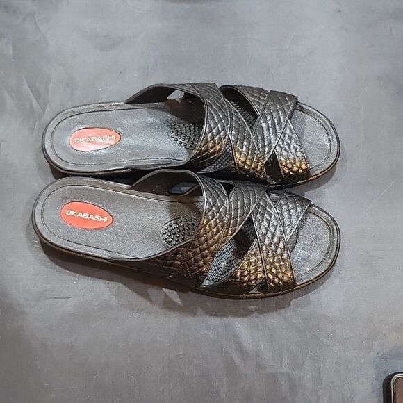 OKABASHI CROSS STRAP WOMEN'S SANDALS - Picture 5 of 16